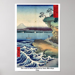 Affiches La côte de Hota à Boshu par Ando, Hiroshige Ukiy