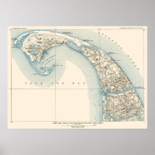 Affiches La côte raye Provincetown Truro et Wellfleet