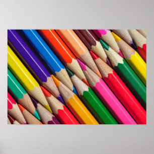 Affiches la couleur crayonne la texture d'arrière - plan de