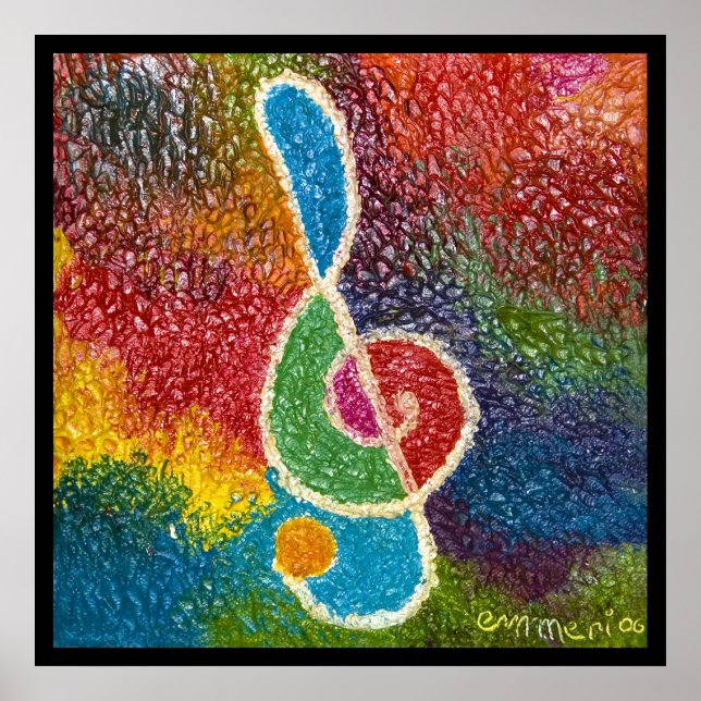 Affiches la couleur de la musique (Devant)