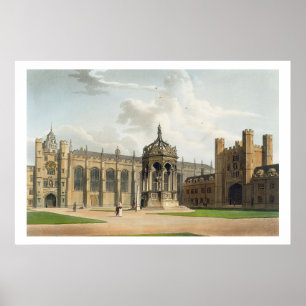 Affiches La cour de l'université de trinité, Cambridge, de