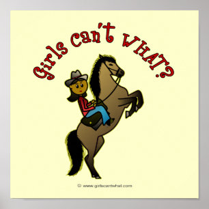 Affiches La Cowgirl du cheval