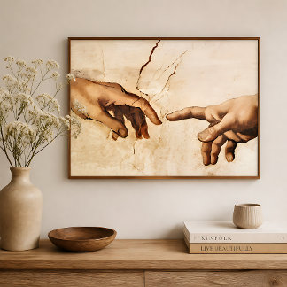 Affiches La Création d'Adam