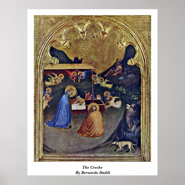 Affiches La Creche De Bernardo Daddi (Devant)