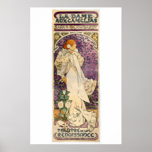 Affiches La Dame aux Camélias par Alfons Mucha (1896)