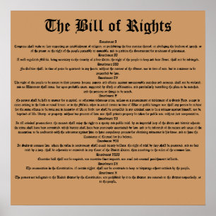 Affiches La Déclaration des droits