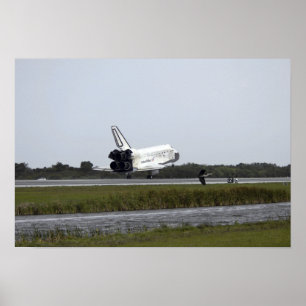 Affiches La découverte de navette spatiale atterrit