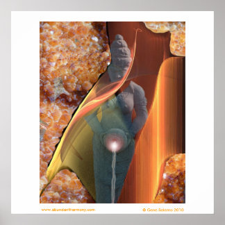 Affiches La déesse Shawarie de la lumière cristalline