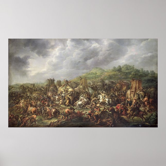 Affiches La défaite de Porus par Alexandre le Grand (Devant)