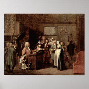 Affiches La dénonciation par William Hogarth