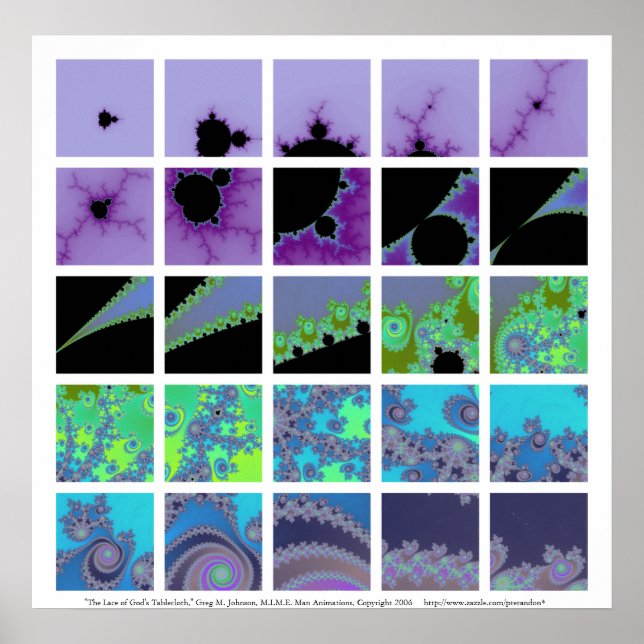 Affiches La dentelle de la nappe de Dieu, II (Devant)