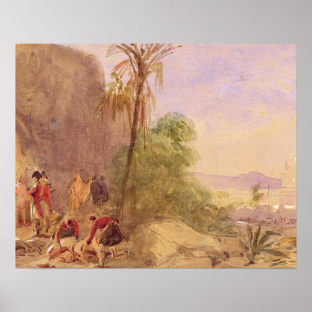 Affiches La Discovery of Tipu's body at the Water Gate at (Devant)