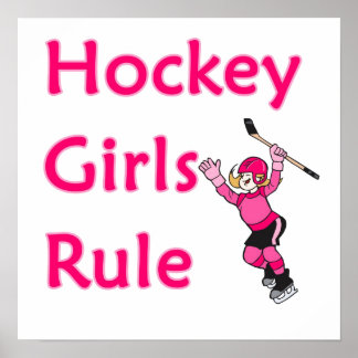 Affiches La domination des filles de hockey