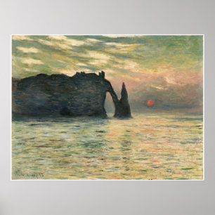 Affiches La falaise d'Etretat, 1883