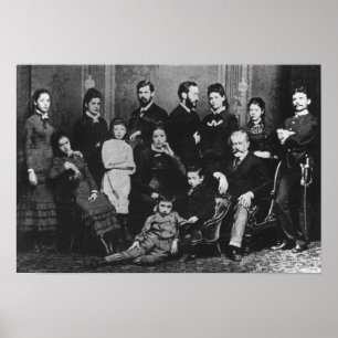 Affiches La famille de Freud, c.1876