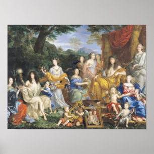 Affiches La Famille de Louis XIV 1670 2