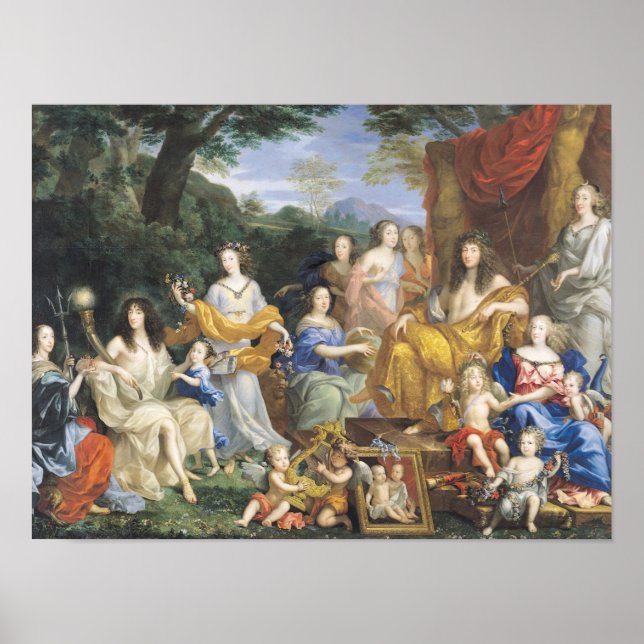 Affiches La Famille de Louis XIV 1670 2 (Devant)