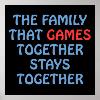 Affiches La Famille Qui Joue Ensemble