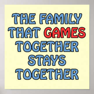Affiches La Famille Qui Joue Ensemble