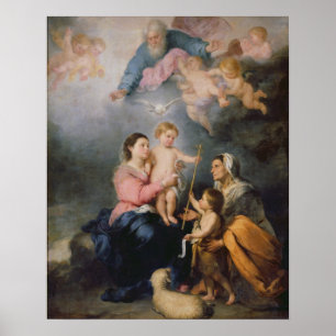 Affiches La famille sainte ou la Vierge de Séville