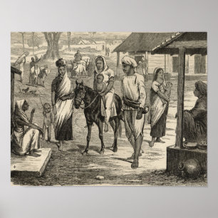 Affiches La famine indienne