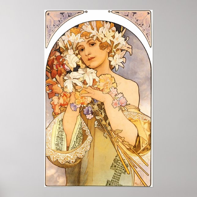 Affiches La femme aux fleurs (Devant)