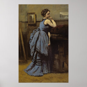 Affiches La femme en bleu, 1874