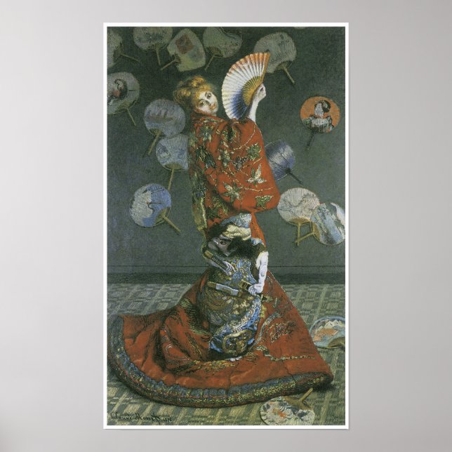 Affiches La femme japonaise par Claude Monet (Devant)
