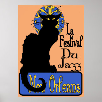Affiches La Festival Du Jazz, Conversation Noir