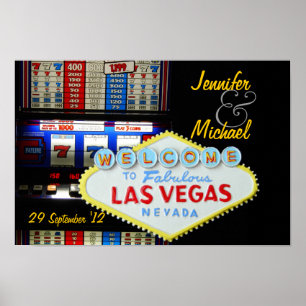 Affiches La fête de Las Vegas personnalisée est ici