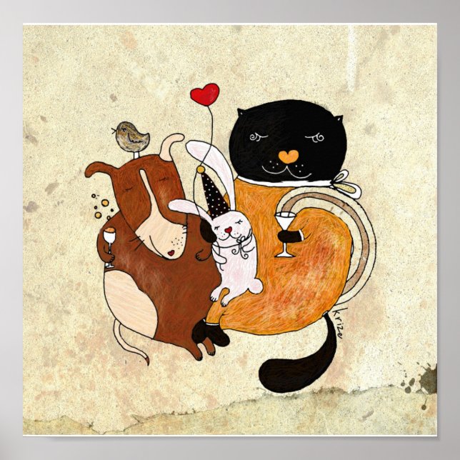 Affiches La Fête de Print par Krize (Devant)