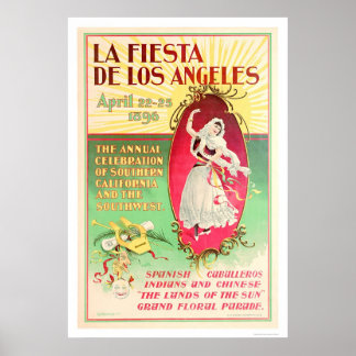 Affiches La Fiesta de Los Angeles 1896