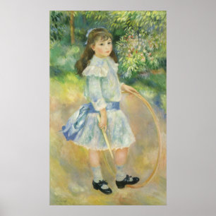 Affiches La Fille du cerceau par Pierre Renoir, Art Vintage