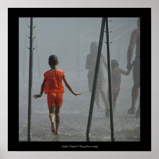 Affiches La fille en orange