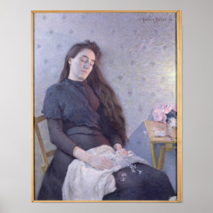 Affiches La fleuriste endormie, 1892