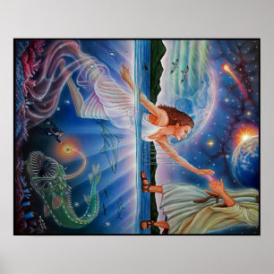 Affiches La foi sur la peinture de la peur