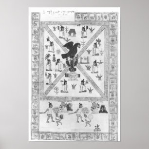 Affiches La fondation de Tenochtitlan