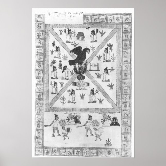 Affiches La fondation de Tenochtitlan (Devant)