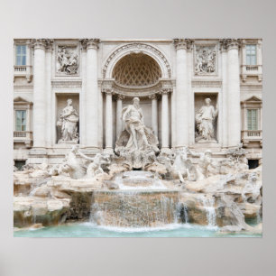 Affiches La fontaine de TREVI (Italien : Fontana di Trevi)