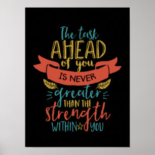 Affiches La force inspirée de citation croient en vous-même