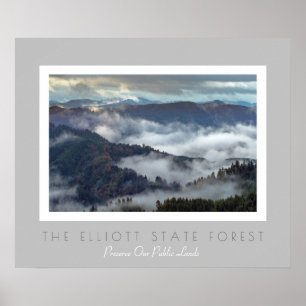 Affiches La forêt d'état d'Elliott de l'Orégon protègent le