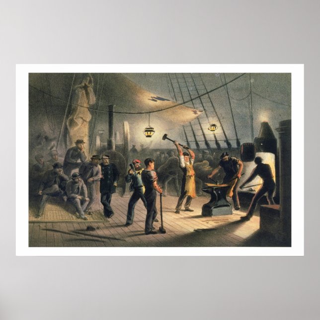 Affiches La Forge sur le pont du Grand-Orient, nuit de (Devant)