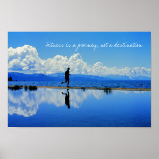 Affiches La forme physique est un voyage, pas une destinati