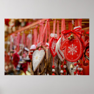 Affiches La France, Alsace, Colmar. Marché de Noël