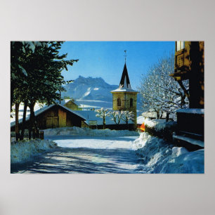 Affiches La France vintage, France, Leysin, bosselle du