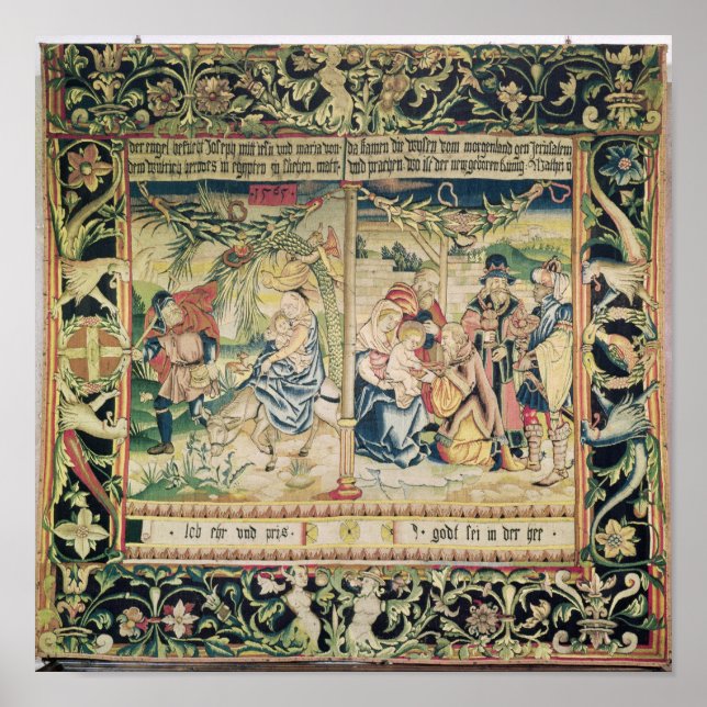 Affiches La fuite en Egypte et l'adoration de (Devant)