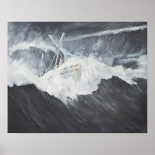 Affiches La gigantesque vague