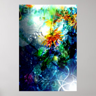 Affiches La gloire descendent (l'affiche d'art abstrait)
