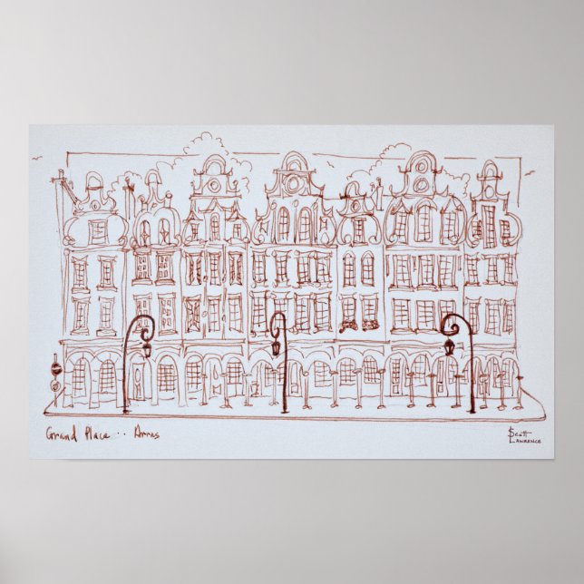 Affiches La Grand-Place | Arras, France (Devant)