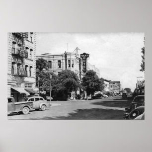 Affiches La grande, photographie de vue de rue principale